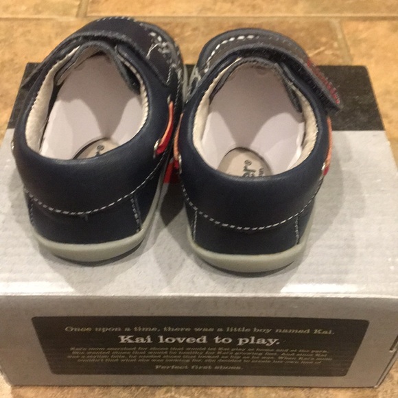 See Kia Run Infant/Toddler Shoes Arthur Blue - Picture 3 of 5
